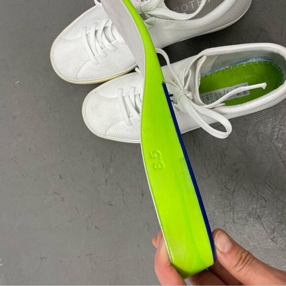 Rothy’s The Lace Up Sneaker in Bright White Size 8.5 - Picture 12 of 16